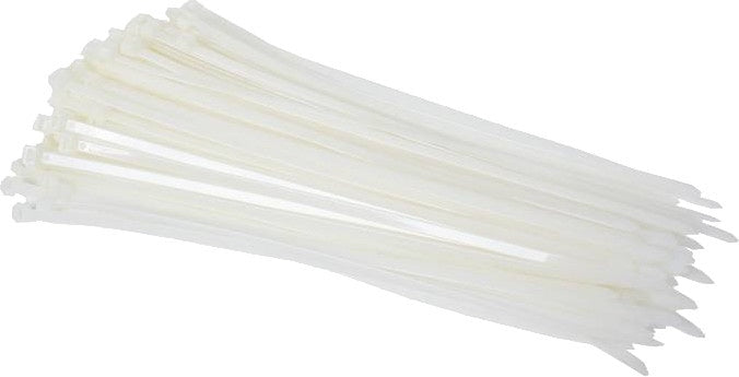 kabelbinders 2,5 x 100 mm wit 100 stuks