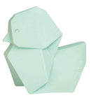 bijtring Origami rubber mintgroen