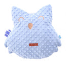 knuffel uil junior blauw 32 x 29 cm