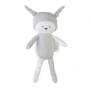 knuffeldiertje junior pluche grijs 15 x 25 cm