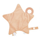 knuffeldoekje ster oranje 24 x 22 cm