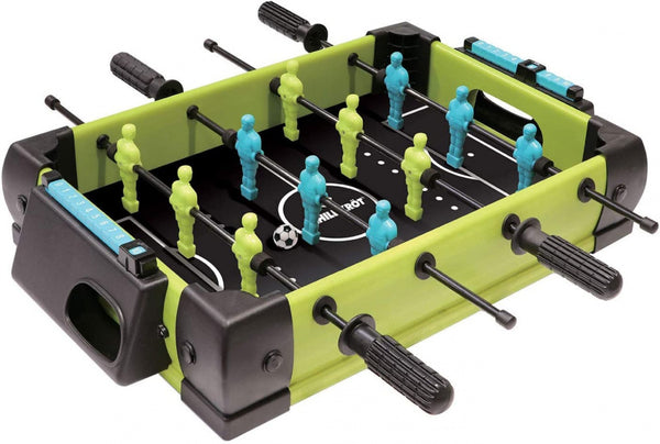 mini-voetbaltafel 50 x 11,5 cm zwart/groen