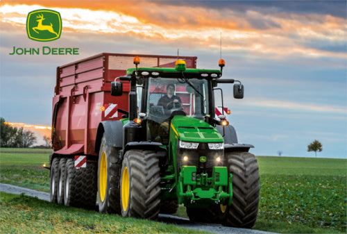 legpuzzel Tractor 8370R jongens karton groen 60 stukjes