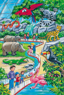 3-in-1 puzzel Een dagje dierentuin junior 4-delig