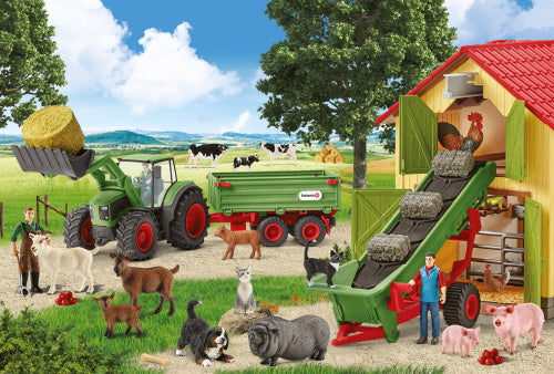 legpuzzel Hooitijd op de boerderij karton 60 stukjes