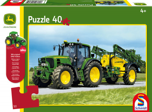 legpuzzel Tractor 6630 jongens groen 40 stukjes