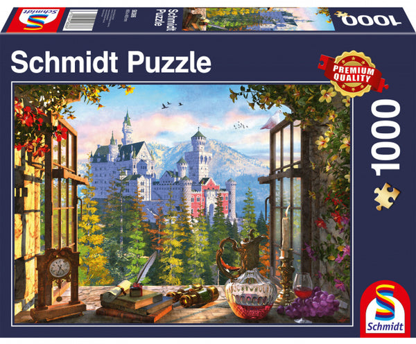 legpuzzel Uitzicht op sprookjeskasteel 1000 stukjes