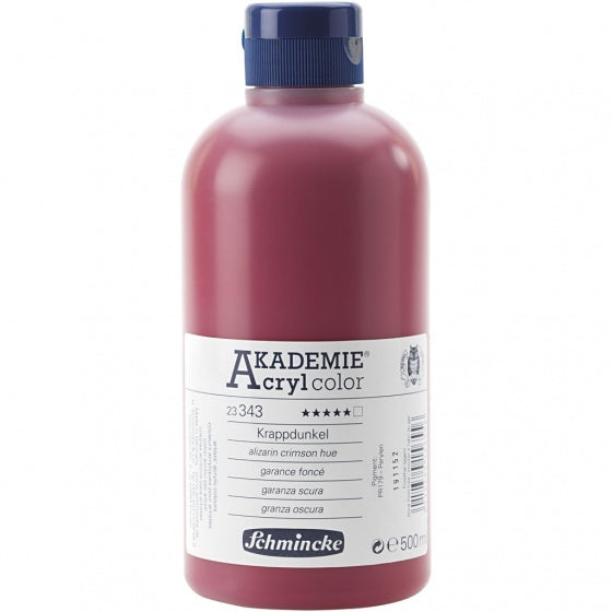 acrylverf Akademie 500 ml alizarin-donkerrood