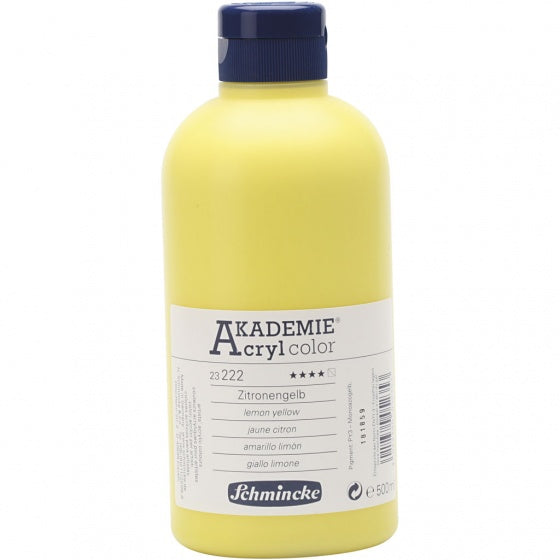 acrylverf Akademie 500 ml lemon-geel