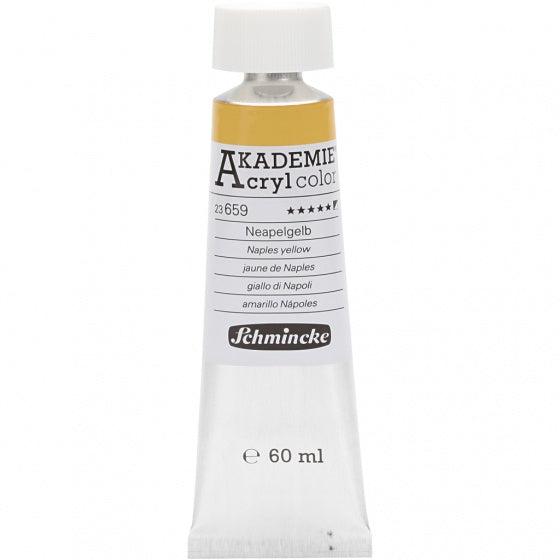 tube Akademie acrylverf 60 ml geel-naples (659)