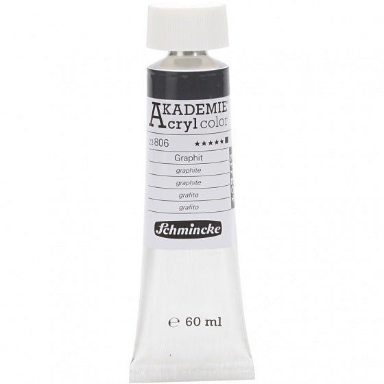 tube Akademie acrylverf 60 ml grijs-graphite (806)