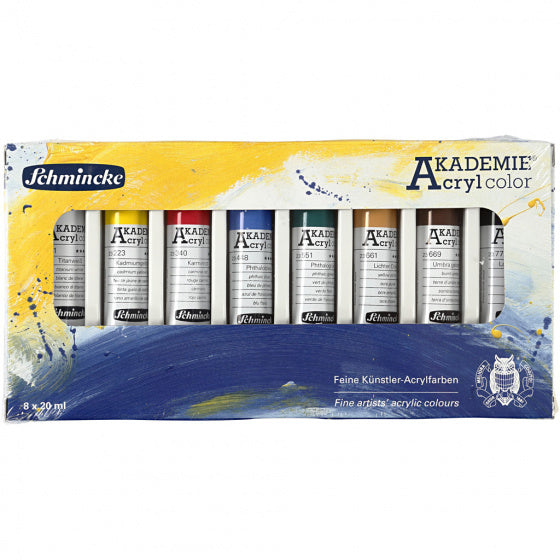 acrylverftubes Akademie 20 ml 8 stuks