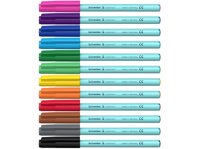 Schneider S-193091 Viltstift Colorina B Set à 12stuks