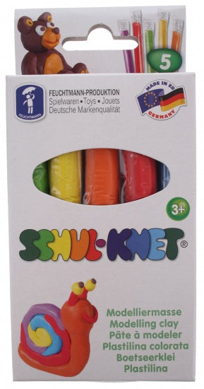 Schul-Knet Klei 5 Kleuren 90 gram