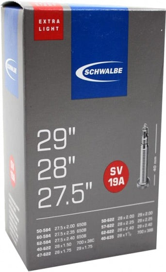 Binnenband Schwalbe SV19A Extra Light 28/29" en 27.5" / 40/62-584/635 - 40mm ventiel