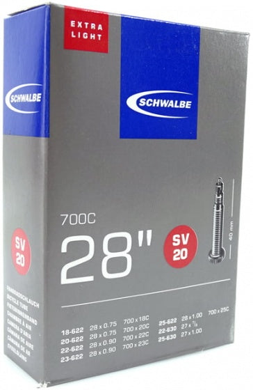 Binnenband Schwalbe Extra Light SV20 28" / 18/25-622/630 - 40mm ventiel