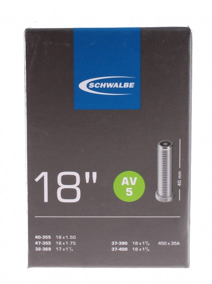 Binnenband Schwalbe AV5 18" / 32/47-355/400 - 40mm ventiel