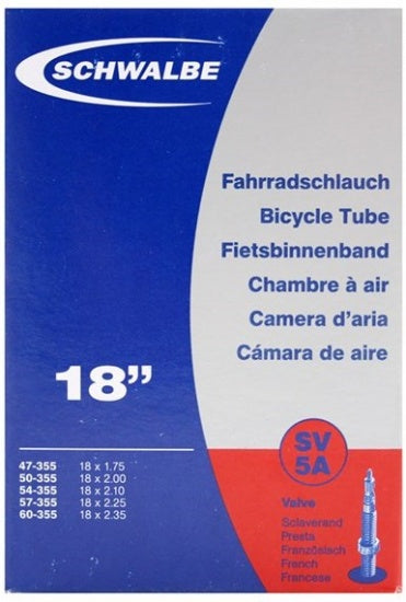 Binnenband SV5A 18 x 1.75-2.35 (47/60-355) FV 40 mm