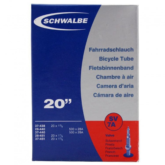 Binnenband Schwalbe SV7A 20" / 28/37-438/451 - 40mm ventiel