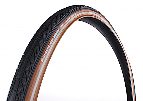 Buitenband Schwalbe City Lite 28 x 1.40" / 37-622 mm - zwart / bruin met reflectie