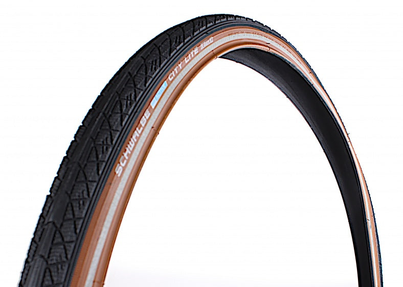 Buitenband Schwalbe City Lite 28 x 1.40" / 37-622 mm - zwart / bruin met reflectie