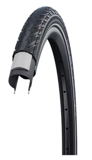 Buitenband Schwalbe Delta Cruiser Plus PunctureGuard 24 x 1 3/8" / 37-540 - zwart met reflectie