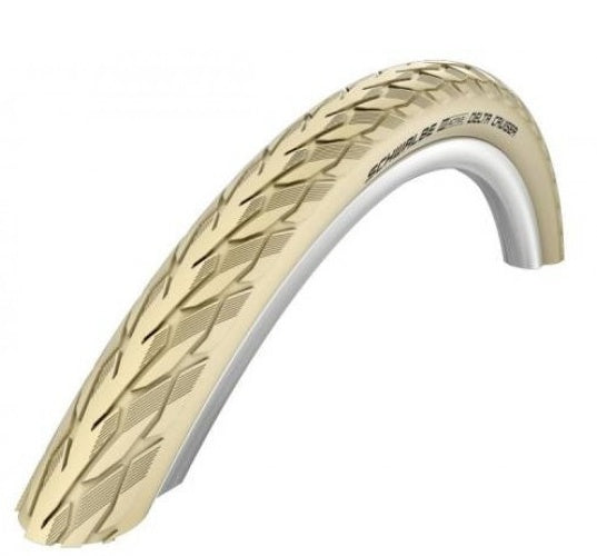 Buitenband Schwalbe Delta Cruiser PunctureGuard E-25 28 x 1 ½" / 40-635 mm - creme met reflectie