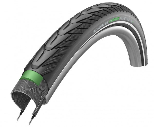 Buitenband Schwalbe Energizer Plus GreenGuard 28 x 1.75"/ 47-622mm - zwart met reflectie