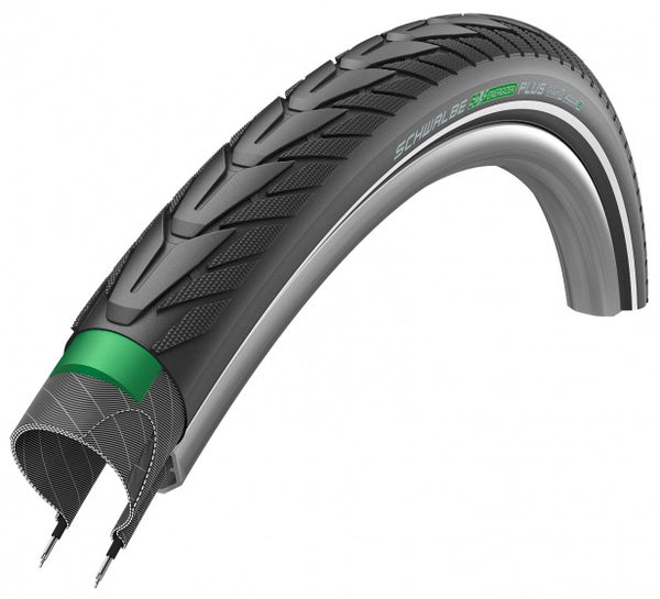 Buitenband Schwalbe Energizer Plus GreenGuard 28 x 1.40" / 37-622 mm - zwart met reflectie