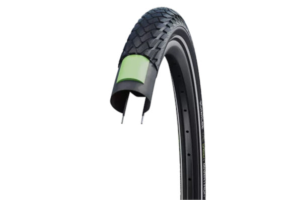 Buitenband Schwalbe Green Marathon GreenGuard 28 x 1.40" / 37-622mm - zwart met reflectie