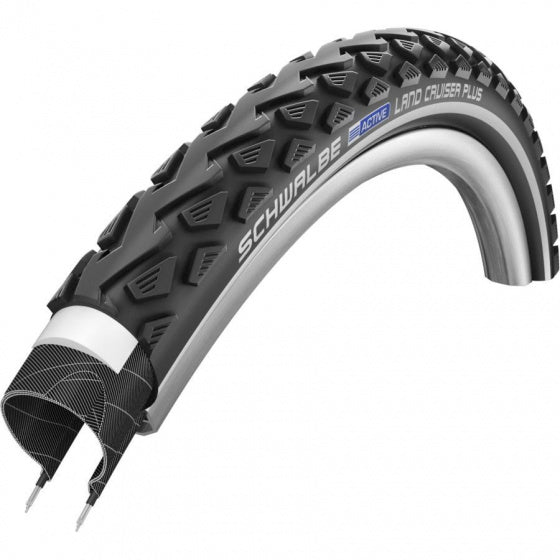 Buitenband Schwalbe Land Cruiser Plus PuntureGuard 26 x 1.75" / 47-559 - zwart met reflectie