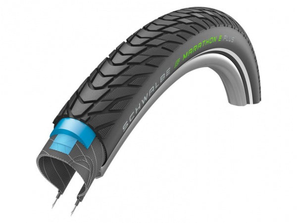 Buitenband Schwalbe Marathon E-Plus 28x1.40" / 37-622 mm - zwart met reflectie