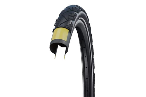 Vouwband Schwalbe Marathon Efficiency Super Race / V-Guard 27.5 x 2.15" / 55-584 - zwart met reflec