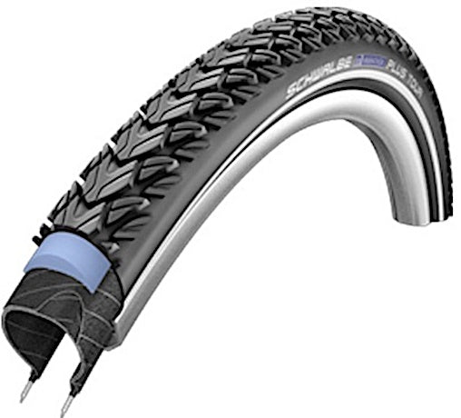 Buitenband Schwalbe Marathon Plus Tour SmartGuard 28 x 1.60" / 42-622 mm - zwart met reflectie