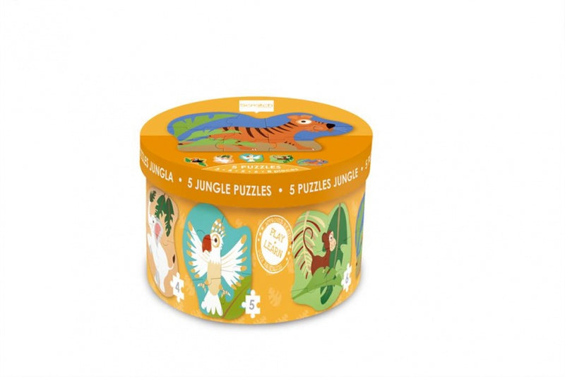 vormenpuzzel Jungle junior hout 26 stukjes