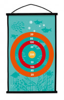 dartbord Koraalrif 2-zijdig 60 x 38 met 6 dartpijlen