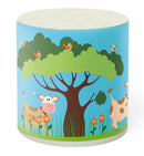 dierengeluid koe 6 cm blauw/bruin