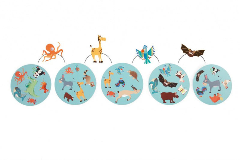 kaartspel Raccoon junior 14 x 10 cm karton blauw