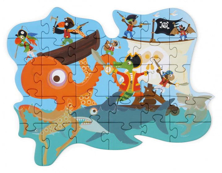 legpuzzel Piraat junior 30 x 21cm karton 29-delig