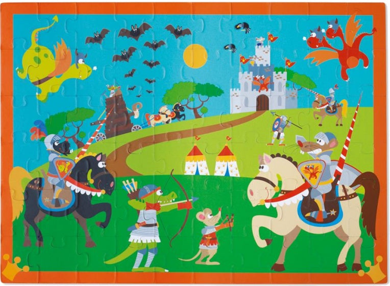 legpuzzel Riddergevecht 60 stukjes