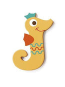 letter J zeepaardje geel 5.5 cm