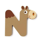 letter N dromedaris bruin 5.5 cm