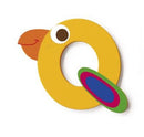 letter Q vogel geel 5.5 cm