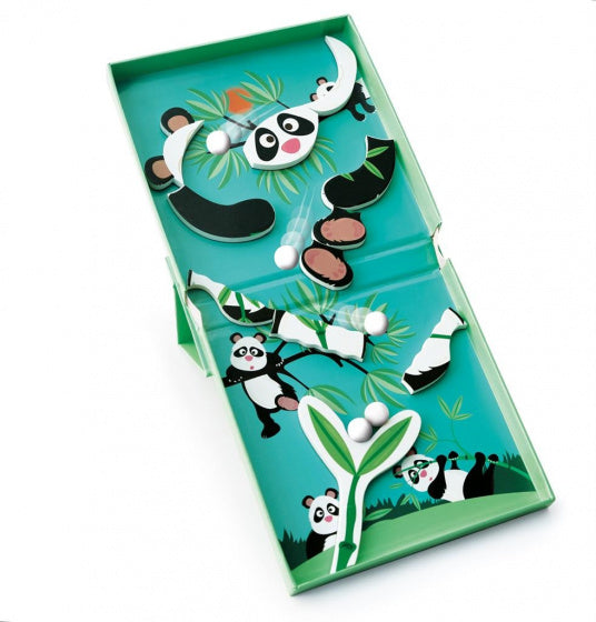 magneetspel 2-in-1 Panda 15,5 cm staal groen 15-delig
