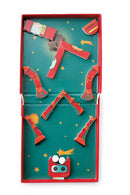 magneetspel 2-in-1 Robot 15,5 cm staal rood 15-delig