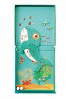 magneetspel 2-in-1 Walvis 15,5 cm staal groen 15-delig
