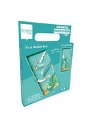 magneetspel 2-in-1 Walvis 15,5 cm staal groen 15-delig
