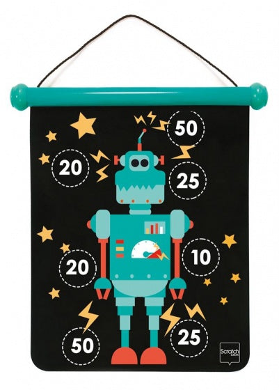 magnetisch dartspel 40 x 31 cm robot