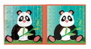 magnetische puzzel Panda 18 cm karton groen 40-delig