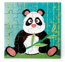 magnetische puzzel Panda 18 cm karton groen 40-delig